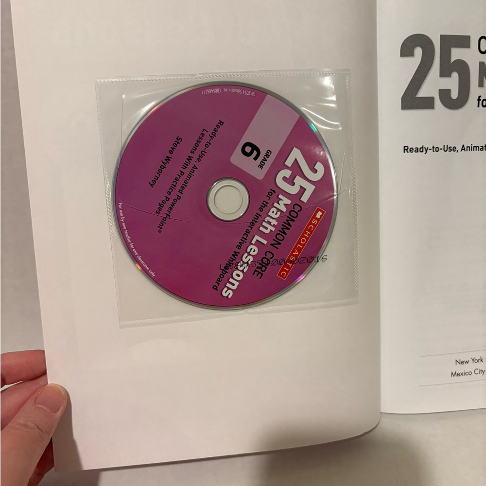 Scholastic Pink Math Lessons Book - Picture 2 of 4
